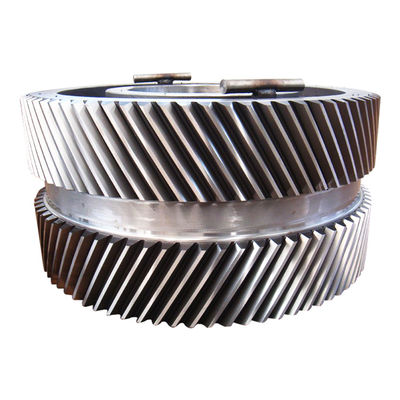 ชิ้นส่วนโรงสีถ่านหินเฟืองตัวหนอนทรงกระบอก 45 # Steel Spur 2 ชุดเกียร์ Helical Gear