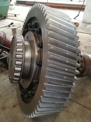 40 Cr Forging Steel Helical Gear เส้นผ่านศูนย์กลาง 560mm สำหรับ Ball Grinding Mill